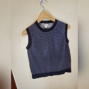 J. Crew Women Blue Vest Size Medium
